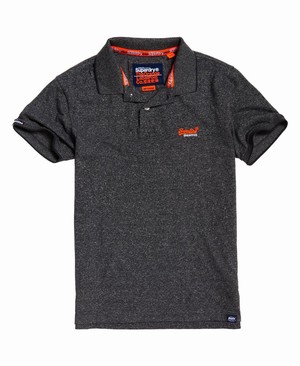 Superdry Orange Label Jersey Férfi Póló Fekete | FREPU7416